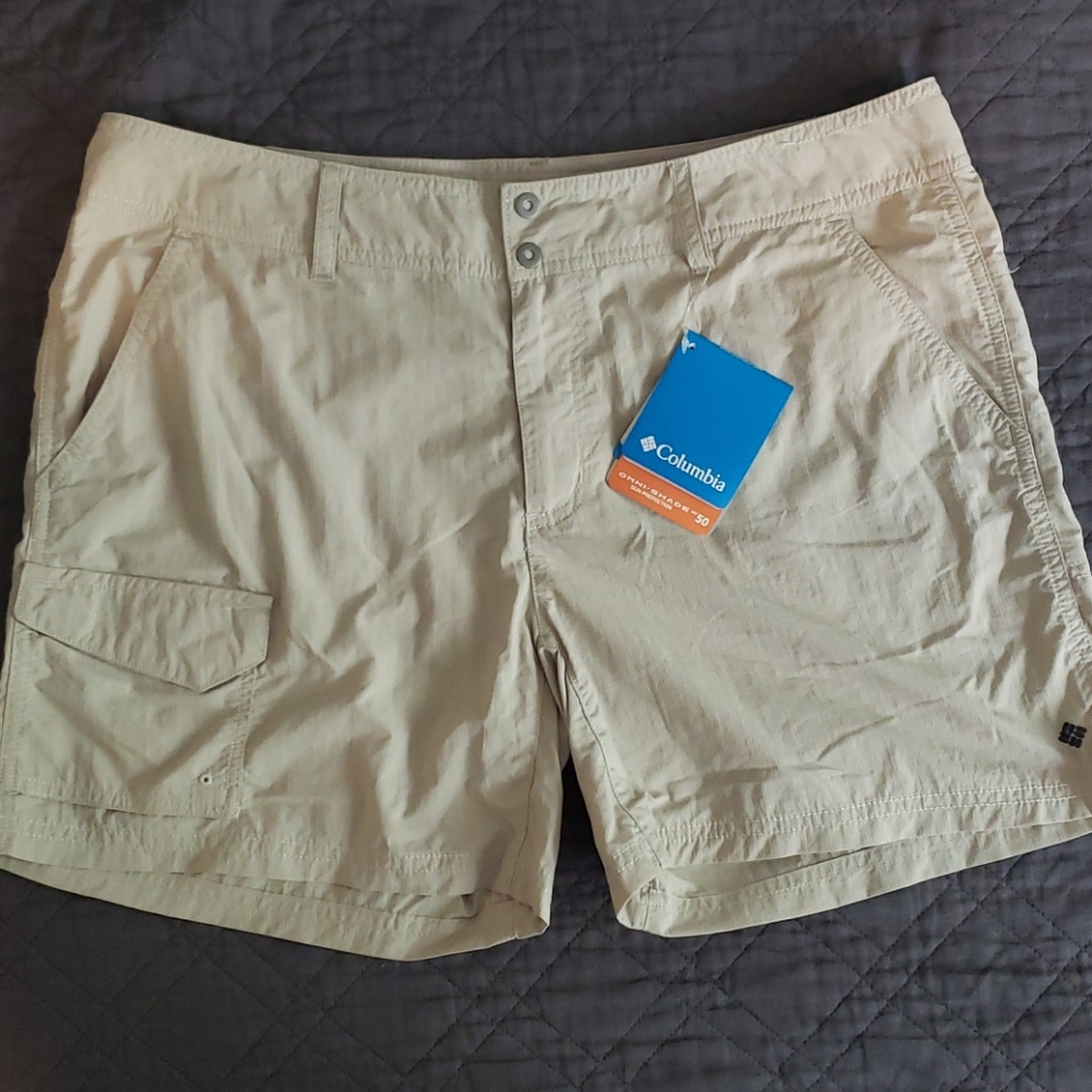 Columbia Silver Ridge shorts, sz 14, UPF 50